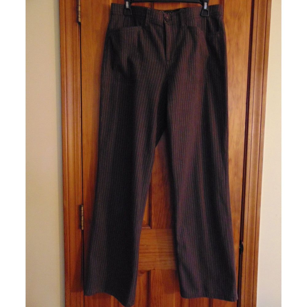 Gloria Vanderbilt Women's Jeans, Brown/Tan Pin Stripe, Size 8, Stretch